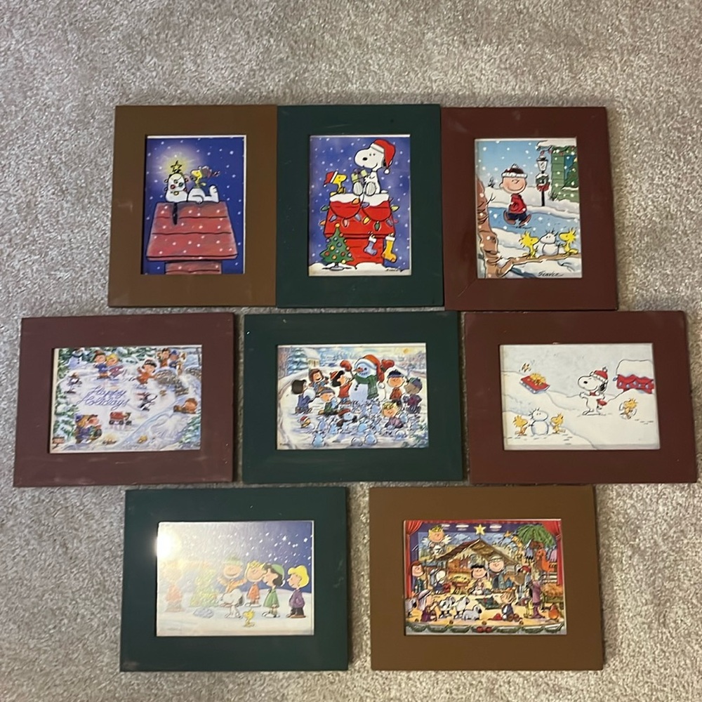 Charlie Brown pictures in frames